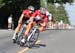 Annie FOREMAN-MACKEY (The Cyclery âÄì Opus) and Sara BERGEN (Trek Red Truck P/b Mosaic Homes) were off the front together for the first half of the race. 		CREDITS:  		TITLE:  		COPYRIGHT: